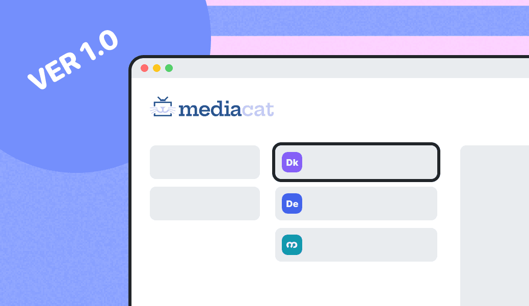 It’s now offcial! MediaCAT version 1.0 is here to help you localize your media content!