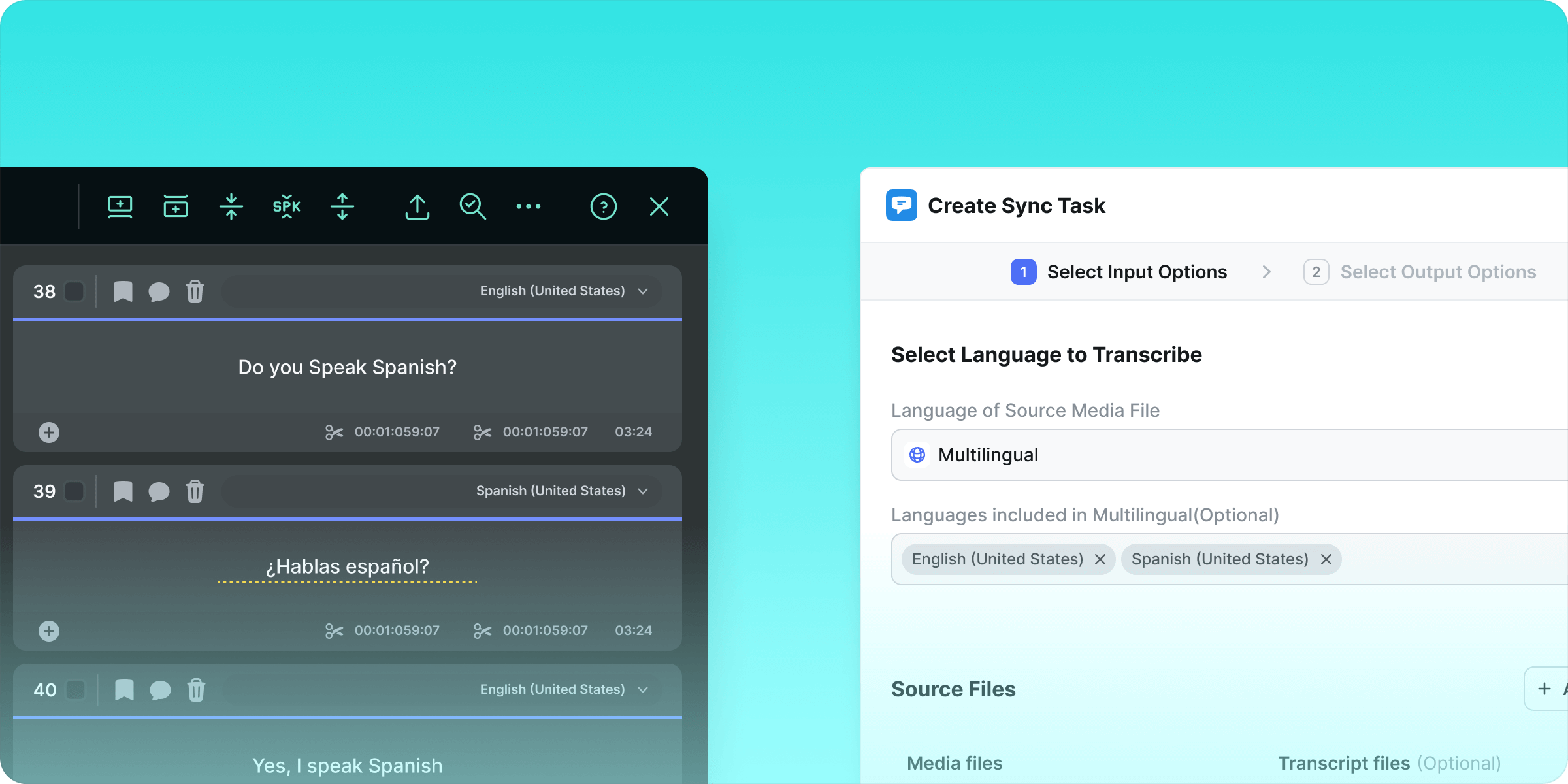 Utilizing Multilingual Sync (AI-Transcription) for Multilingual Content: A Step-by-Step Guide with MediaCAT